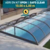 ABRI OPEN & SAFE CLEAR 10 X 4 2 ABRI OPEN & SAFE CLEAR 10 X 4 -Cash Piscines Boutique abri open safe clear 10 x 4