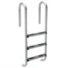 ECHELLE INOX DROITE 3 MARCHES (+PLATINES) -Cash Piscines Boutique echelle inox droite 3 marches platines