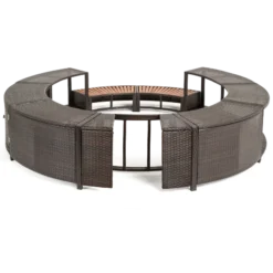 ENTOURAGE ROTIN MARRON SPA GONFLABLE Diam. 180cm 7 ENTOURAGE ROTIN MARRON SPA GONFLABLE Diam. 180cm -Cash Piscines Boutique entourage rotin marron spa gonflable diam 180cm 2