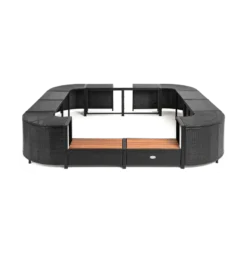 ENTOURAGE ROTIN NOIR SPA GONFLABLE 188x188cm 7 ENTOURAGE ROTIN NOIR SPA GONFLABLE 188x188cm -Cash Piscines Boutique entourage rotin noir spa gonflable 188x188cm 2