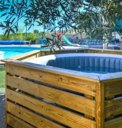 HABILLAGE BOIS POUR SPA 15 HABILLAGE BOIS POUR SPA -Cash Piscines Boutique habillage bois pour spa 2