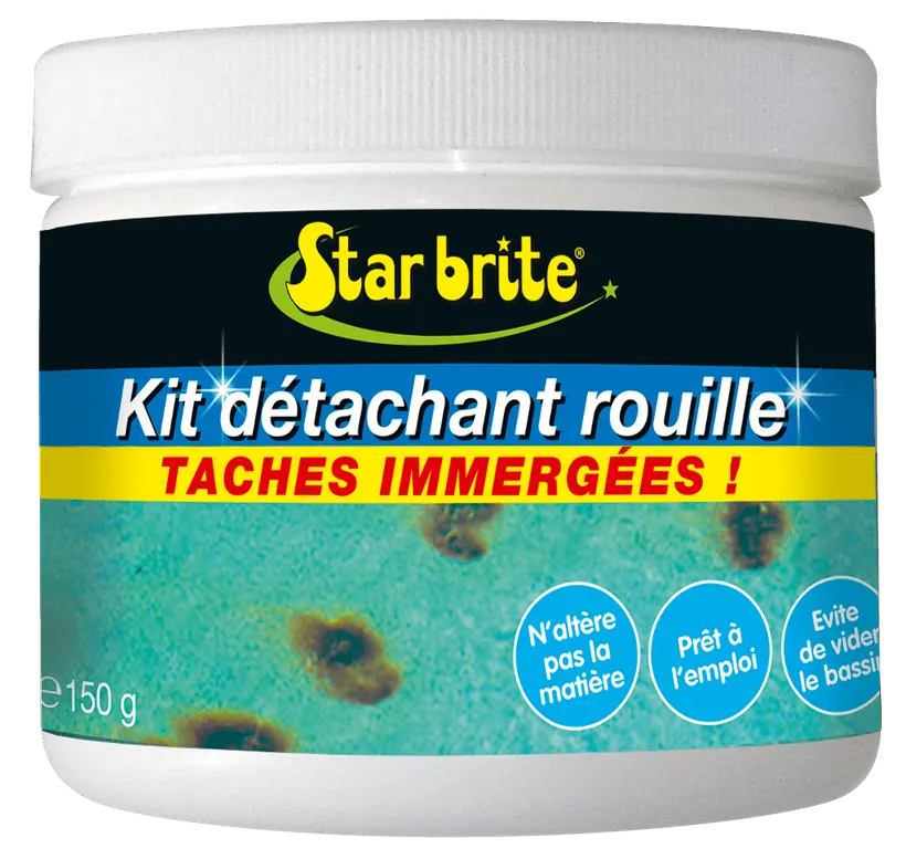 STAR BRITE KIT DETACHANT ROUILLE + CHIFFON 150gr 3 STAR BRITE KIT DETACHANT ROUILLE + CHIFFON 150gr