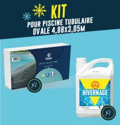 KIT HIVERNAGE TUBULAIRE OVALE 4,88 M X 3,05 M