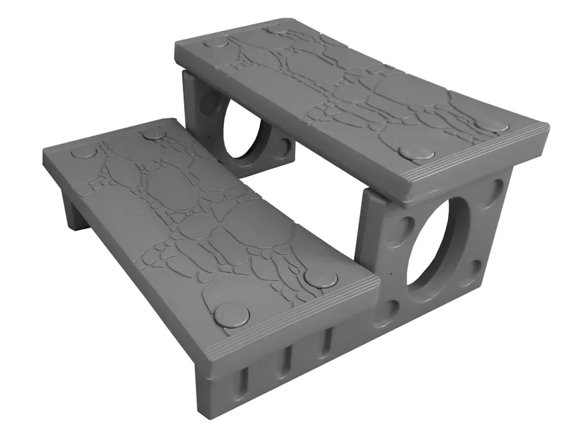 MARCHE SPA GRIS CLAIR 4 MARCHE SPA GRIS CLAIR – Image 2