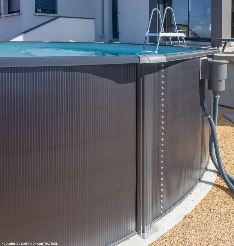 PISCINE ACIER 5,00x3,00 H 1,20 GRAPHITE 7 PISCINE ACIER 5,00x3,00 H 1,20 GRAPHITE – Image 5