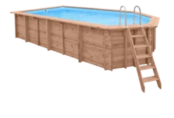 PISCINE BOIS INDIANA 6.70x4.00 H 1.38 LUXE